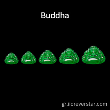 Μενταγιόν πιστοποιημένο Jadeite Buddha